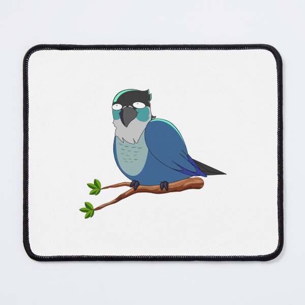 Item preview, Jaiden animations cute funny eyes bird on a leaf, parrot watching you funny designed and sold by YesTeeDesign.