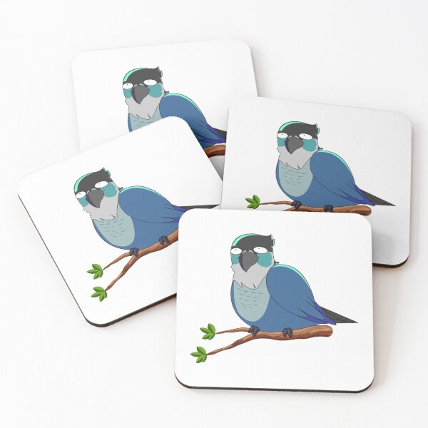 Item preview, Jaiden animations cute funny eyes bird on a leaf, parrot watching you funny    designed and sold by YesTeeDesign.