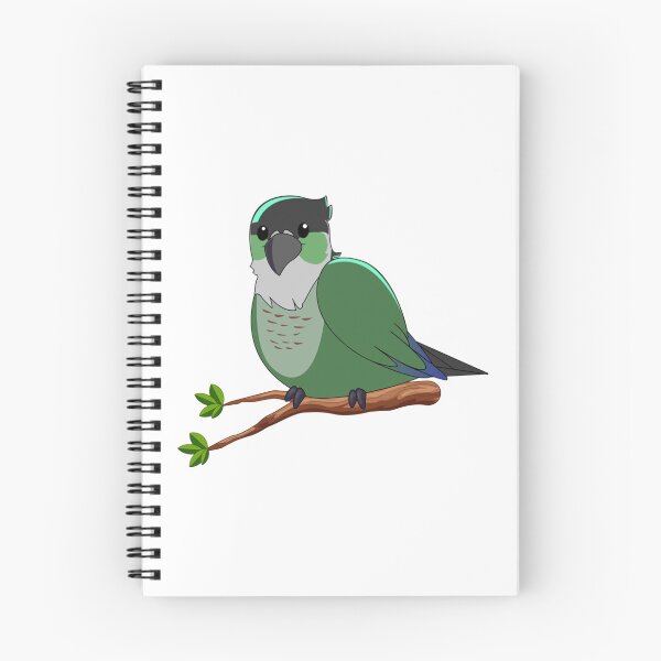 Item preview, Jaiden animations green cute bird on a leaf, parrot watching you funny    designed and sold by YesTeeDesign.