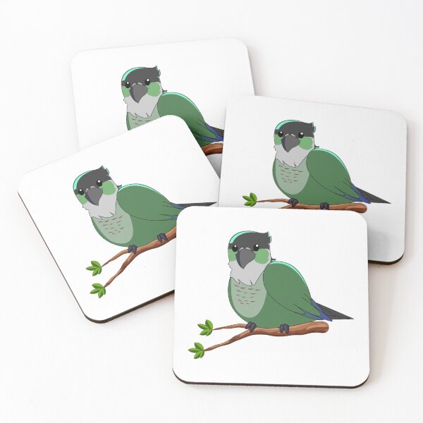 Item preview, Jaiden animations green cute bird on a leaf, parrot watching you funny    designed and sold by YesTeeDesign.