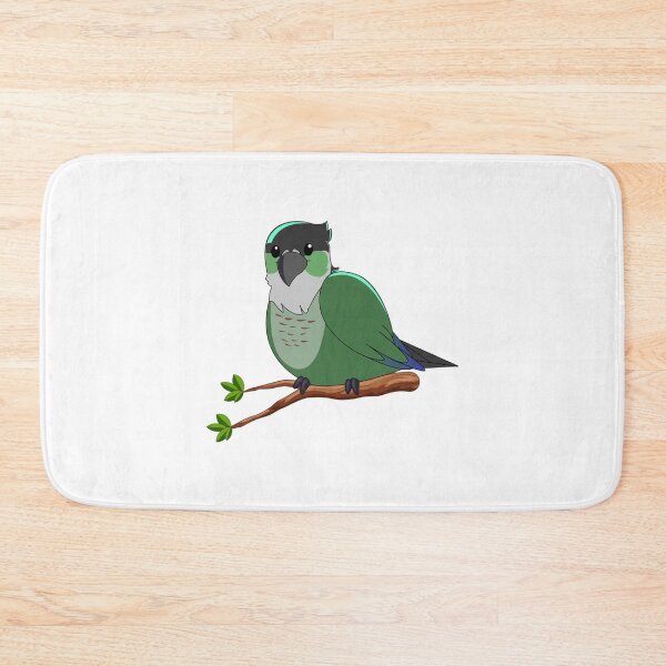 Item preview, Jaiden animations green cute bird on a leaf, parrot watching you funny    designed and sold by YesTeeDesign.