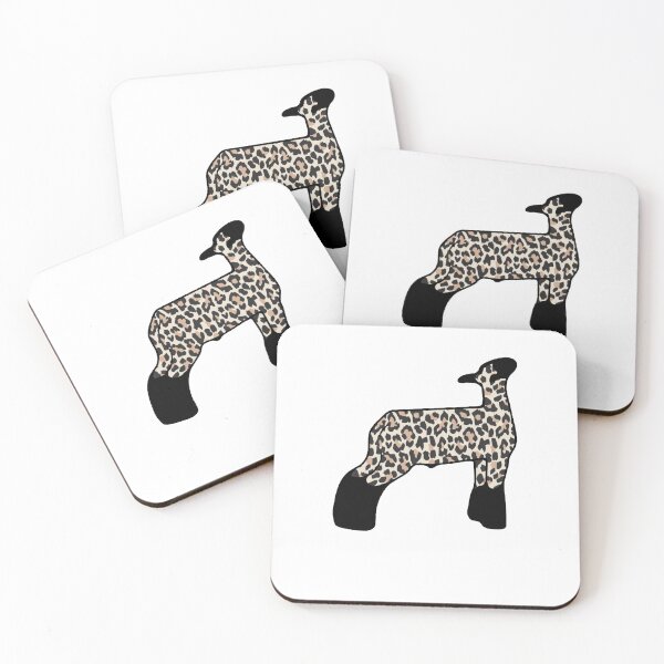 Item preview, Cheetah Print Market Wether Lamb Silhouette 1 - NOT FOR RESALE WITHOUT PERMISSION Sticker designed and sold by VIVIENNEHOERMA.