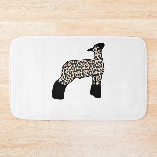 Item preview, Cheetah Print Market Wether Lamb Silhouette 1 - NOT FOR RESALE WITHOUT PERMISSION Sticker designed and sold by VIVIENNEHOERMA.