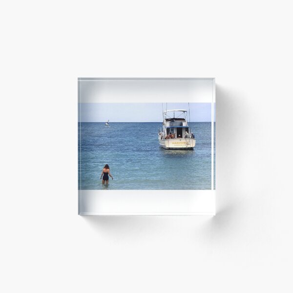 Paradise Island Acrylic Block