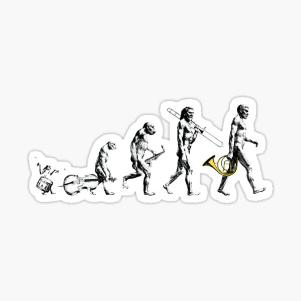 Artikel-Vorschau von Waldhorn Evolution kein Slogan, designt und verkauft von GutterPress.