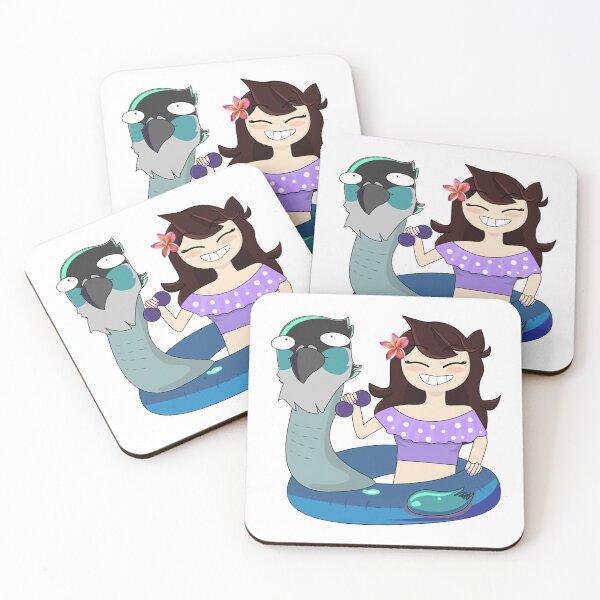 Item preview, Jaiden animations swimming in pool holing sunglasses, bird saving buoy and have fun, summer swimsuit designed and sold by YesTeeDesign.