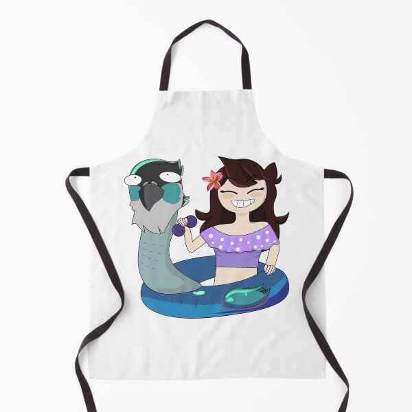 Item preview, Jaiden animations swimming in pool holing sunglasses, bird saving buoy and have fun, summer swimsuit designed and sold by YesTeeDesign.