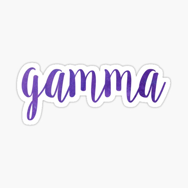 purple gamma worddd Sticker
