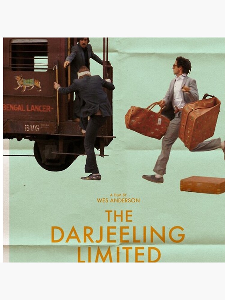 The Darjeeling Limited Movie Poster Print Film Illustration 