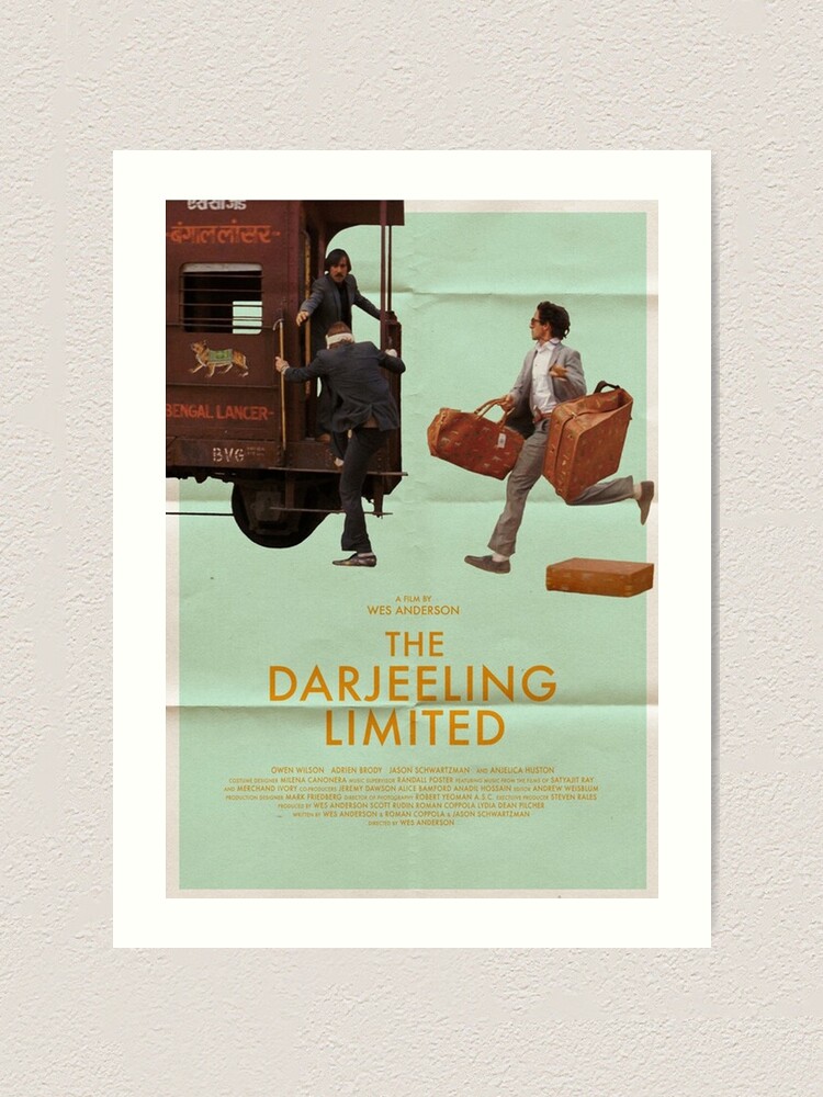 The Darjeeling Limited Print Wes Anderson Print Minimalist 