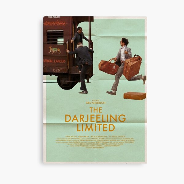 Running after The Darjeeling Limited train painting Canvas Print