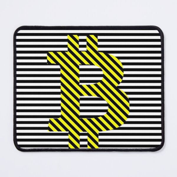 Item preview, Bitcoin Yellow Stripes designed and sold by StepupDesign.