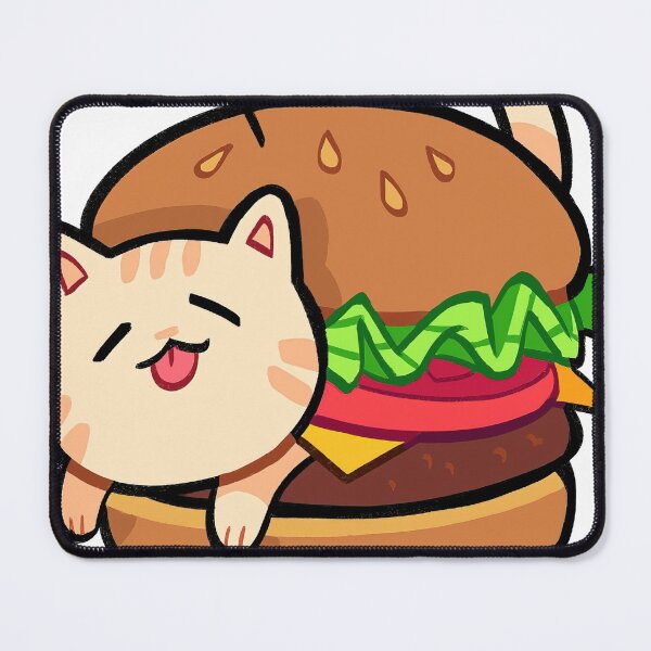 Item preview, burger cat designed and sold by mochawarn.