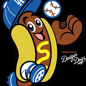 Dodger Dog Time  Sticker for Sale by givingwhopping