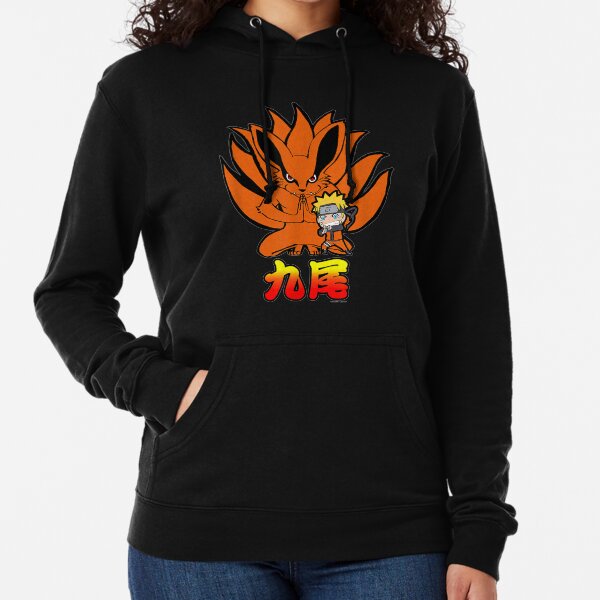 Naruto Shippuden Naruto Kurama Nine Tails Chibi. Leichter Hoodie