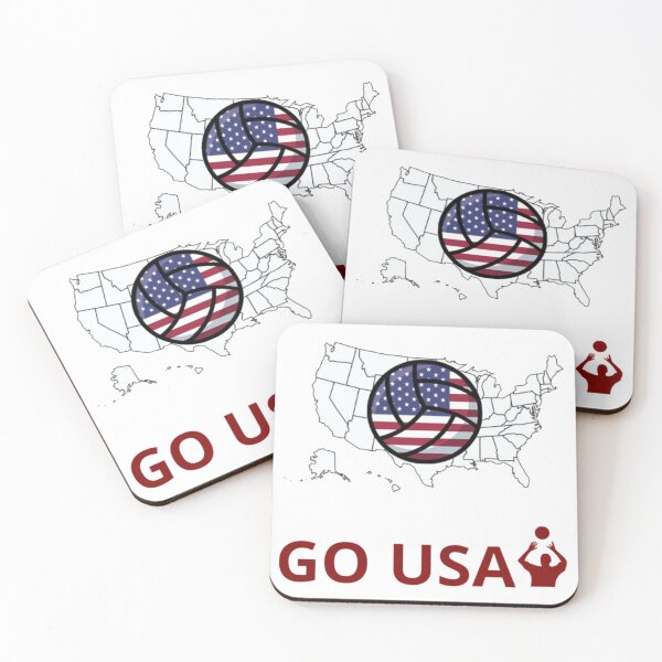Item preview, VOLLEYBALL - GO USA! - CHEER AND SUPPORT designed and sold by MrCreativeArts.