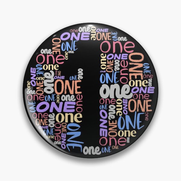 Item preview, Word collage: ONE (multiple colors) designed and sold by Ofeefee.