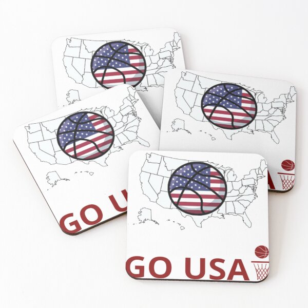 Item preview, BASKETBALL - GO USA! - CHEER AND SUPPORT designed and sold by MrCreativeArts.