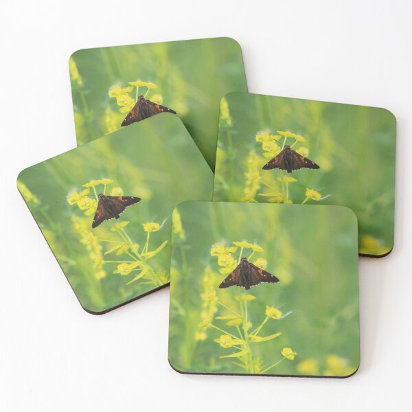 Item preview, Silver-spotted Skipper on Leafy Spurge designed and sold by Alyce Taylor.