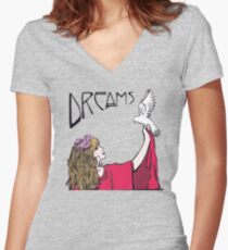 Stevie Art Nouveau Women's Fitted V-Neck T-Shirt