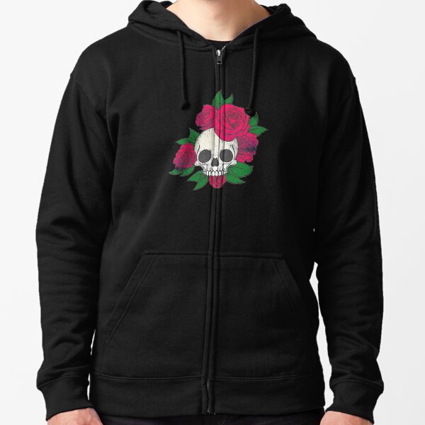 spanish halloween skull dead day death spain mexican el dia de los muertos Zipped Hoodie