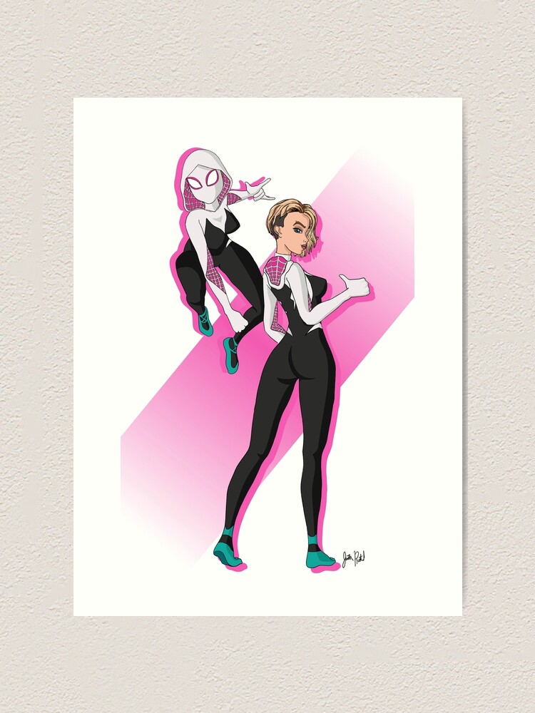 Spider Gwen Print, Spider-gwen Marvel Wall Art, Gwen Stacy Into