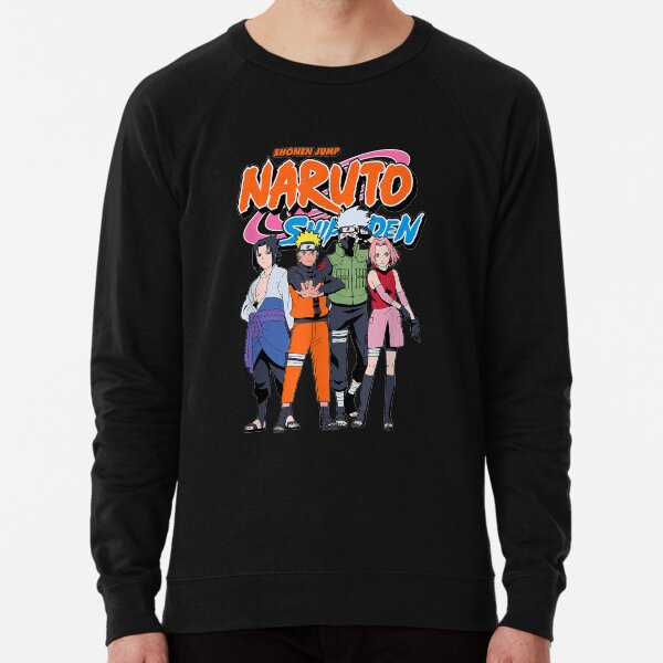 Naruto Shippuden Team 7 mit Naruto-Logo. Leichter Pullover