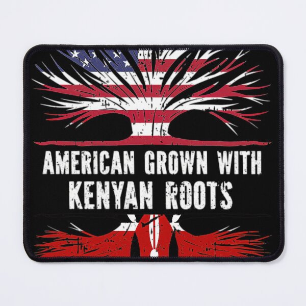 Item preview, American Grown with Kenyan Roots USA Flag designed and sold by spiritedasserti.