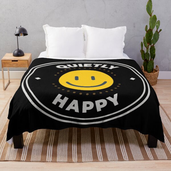 Item preview, Quietly happy round logo designed and sold by Morcawork.