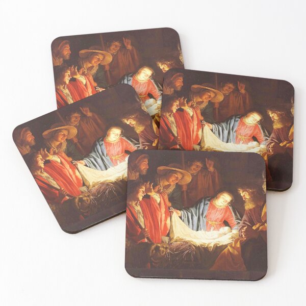 Item preview, Adoration of the Shepherds (Created: 1622) by Gerard van Honthorst  Depicts the nativity of Jesus. designed and sold by SevilleArt.