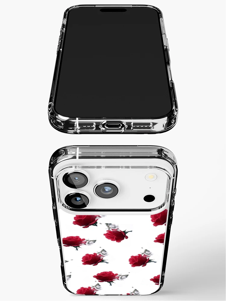 Thumbnail 3 of 5, iPhone Case, RED ROSES  _ pattern2 designed and sold by OlaG.