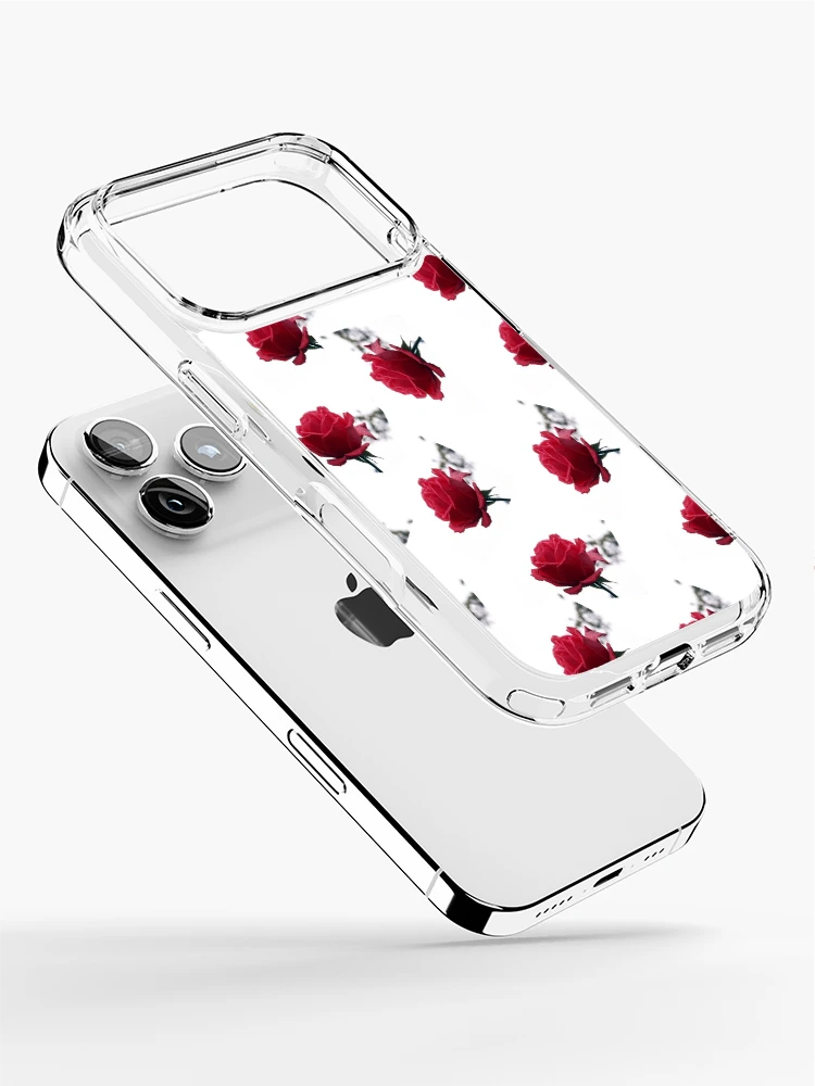 Thumbnail 2 of 5, iPhone Case, RED ROSES  _ pattern2 designed and sold by OlaG.