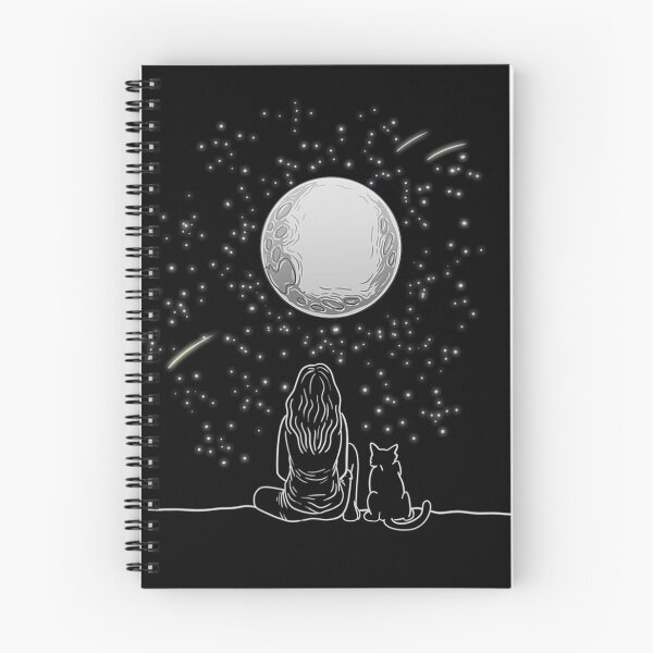 Item preview, Full Moon Cat Stargazing Cool Lunar Sphere Stargazer designed and sold by GesineMartin.