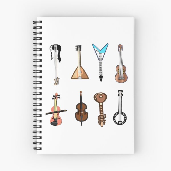 Item preview, Cartoon Musical Instrument Stickers Pack #1 of 3 Journals Diaries Scrapbooking Sticker Books designed and sold by Hanlar.
