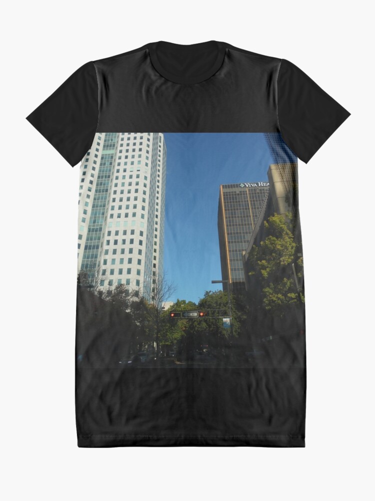 Alternate view of Engulfed in the Scene Graphic T-Shirt Dress