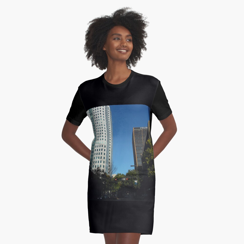 Engulfed in the Scene Graphic T-Shirt Dress