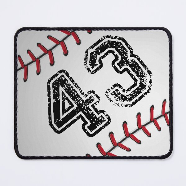 Item preview, Baseball ball number 43, forty three  designed and sold by TheCultStuff.