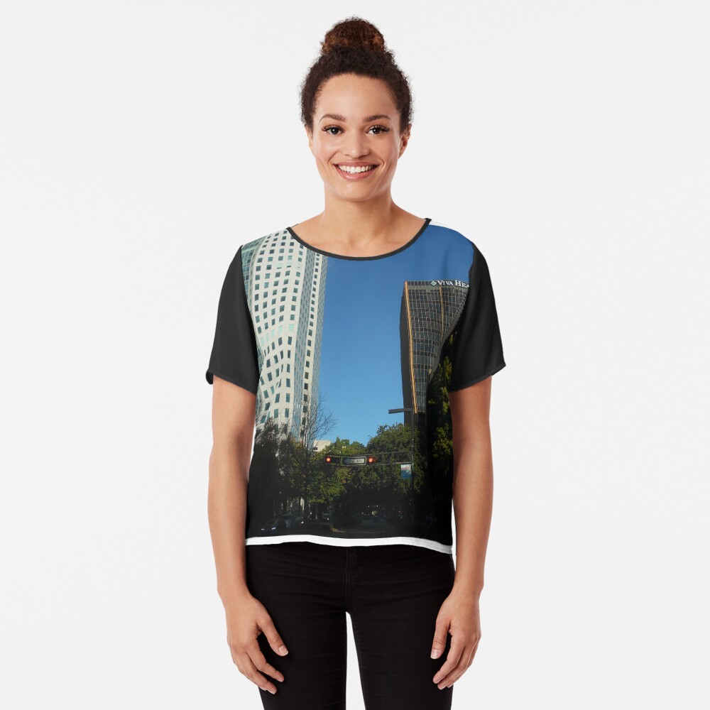 Engulfed in the Scene Chiffon Top