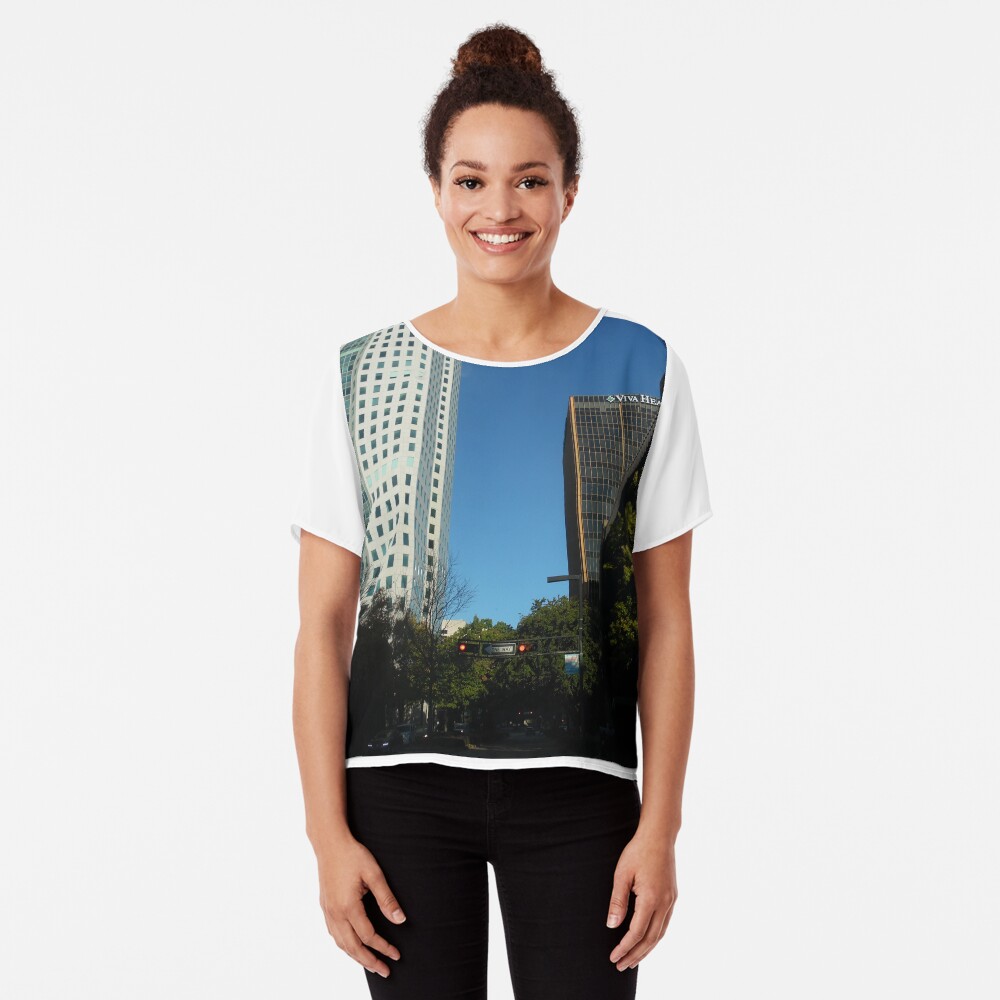 Engulfed in the Scene Chiffon Top