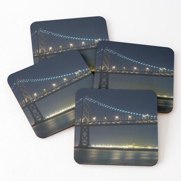 Item preview, Full Moon Rising Under San Francisco Bay Bridge designed and sold by SvetlanaSF.