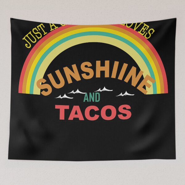 Artikelvorschau, Nur ein Mädchen, das Sonnenschein und Tacos-Shirt liebt entworfen und verkauft von SukanyaShop.