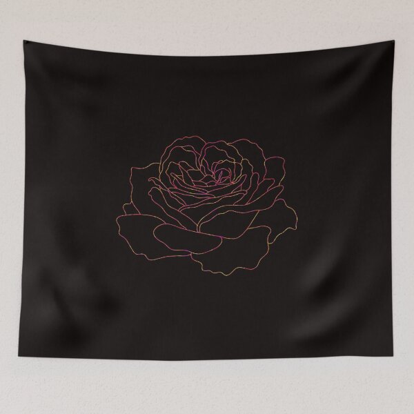 Item preview, Colorful minimalist flower outline designed and sold by Smiley-10.