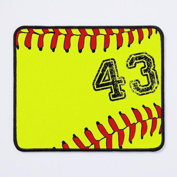Item preview, Softball ball number 43, forty three  designed and sold by TheCultStuff.
