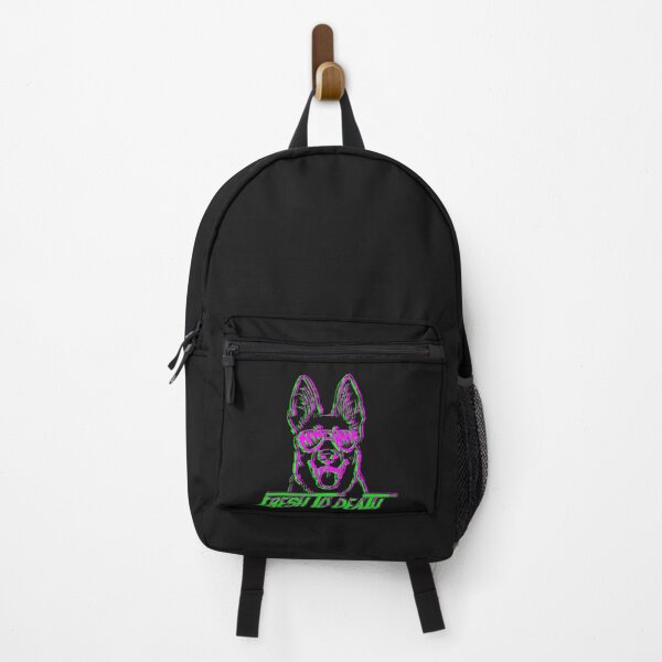 Item preview, Fresh To Death German Shepherd Sticker designed and sold by troyjamess.