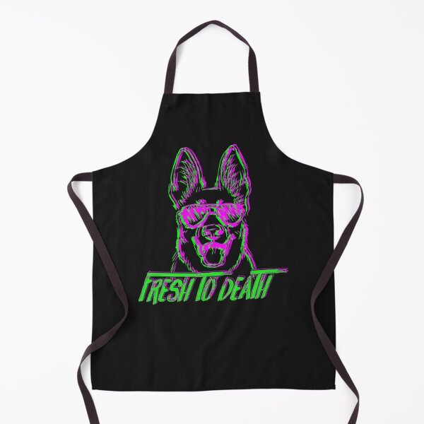 Item preview, Fresh To Death German Shepherd Sticker designed and sold by troyjamess.