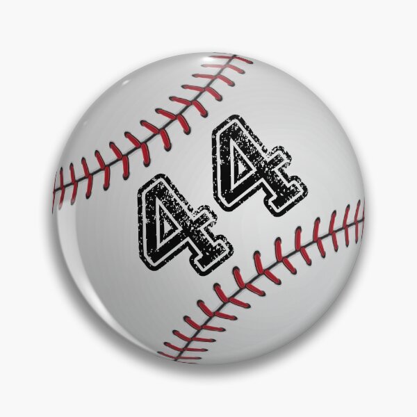 Artikelvorschau, Baseballball Nummer 44, vierundvierzig entworfen und verkauft von TheCultStuff.