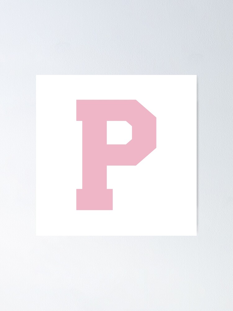 Alphabet, Rose P, Sports letter P | Poster