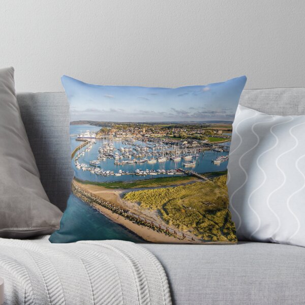 Yarmouth Harbour Isle Of Wight Throw Pillow