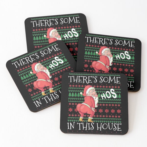 Item preview, Ugly Christmas Sweater Santa There's Some Ho's In This House designed and sold by Isabelsutton.