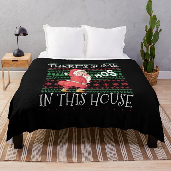 Item preview, Ugly Christmas Sweater Santa There's Some Ho's In This House designed and sold by Isabelsutton.